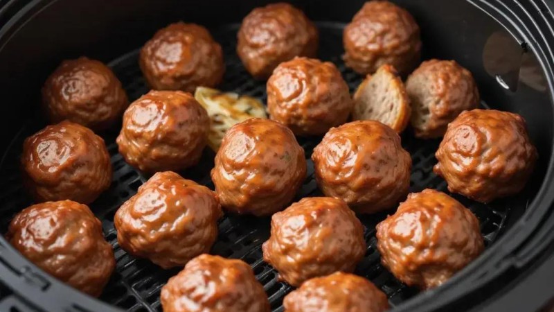 Almôndegas na Air Fryer