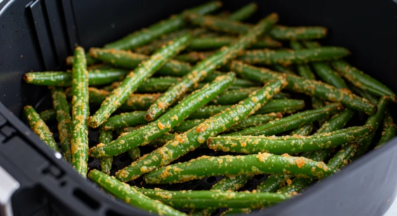 Vagens crocantes na air fryer