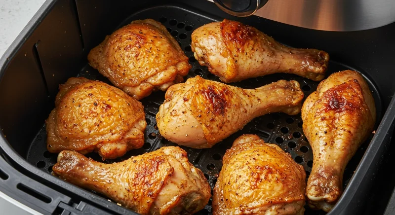 Coxa e sobrecoxa na air fryer