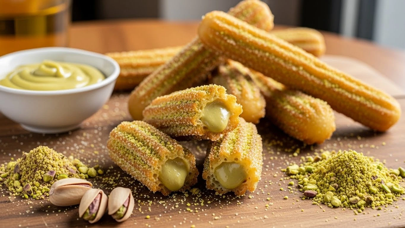 Churros de Pistache na Air Fryer